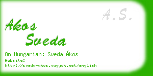 akos sveda business card