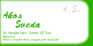 akos sveda business card